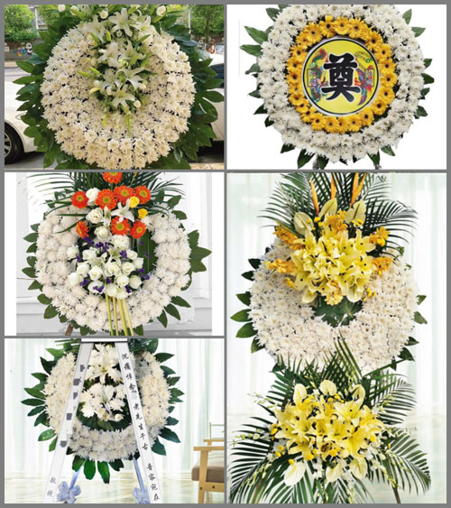 湖南永州祁阳县大忠桥镇蔗塘村花圈速递